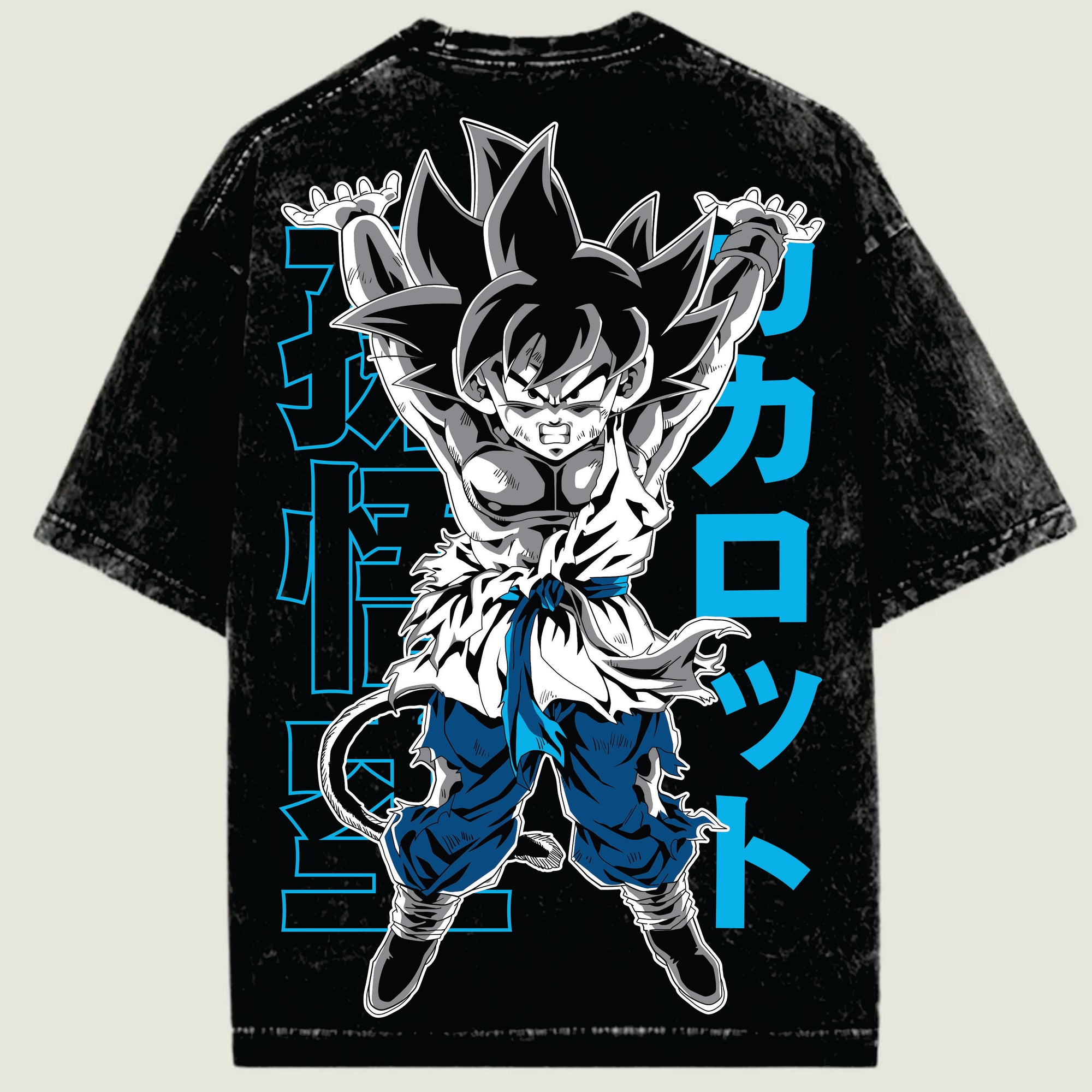 GOKU SUPER SAIYAN / ACID WASHED T SHIRT