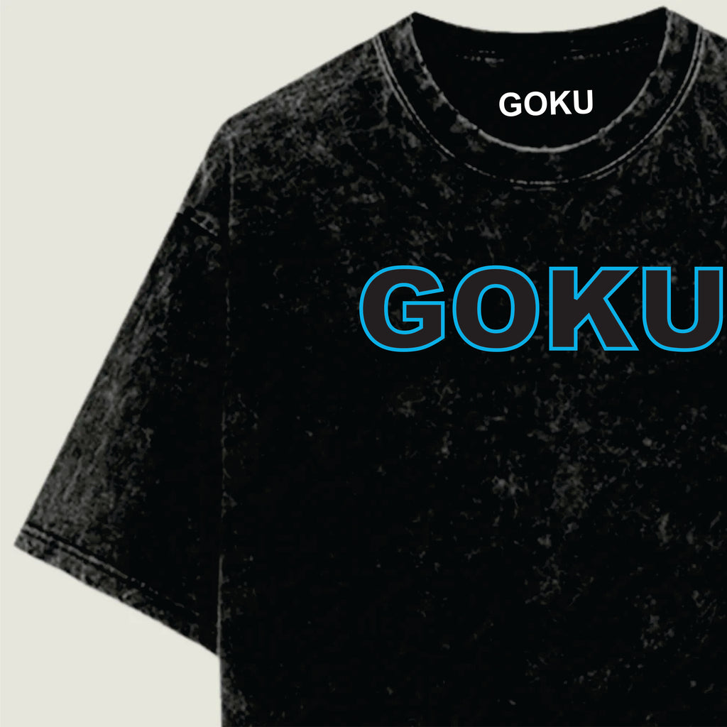 GOKU SUPER SAIYAN / ACID WASHED T SHIRT