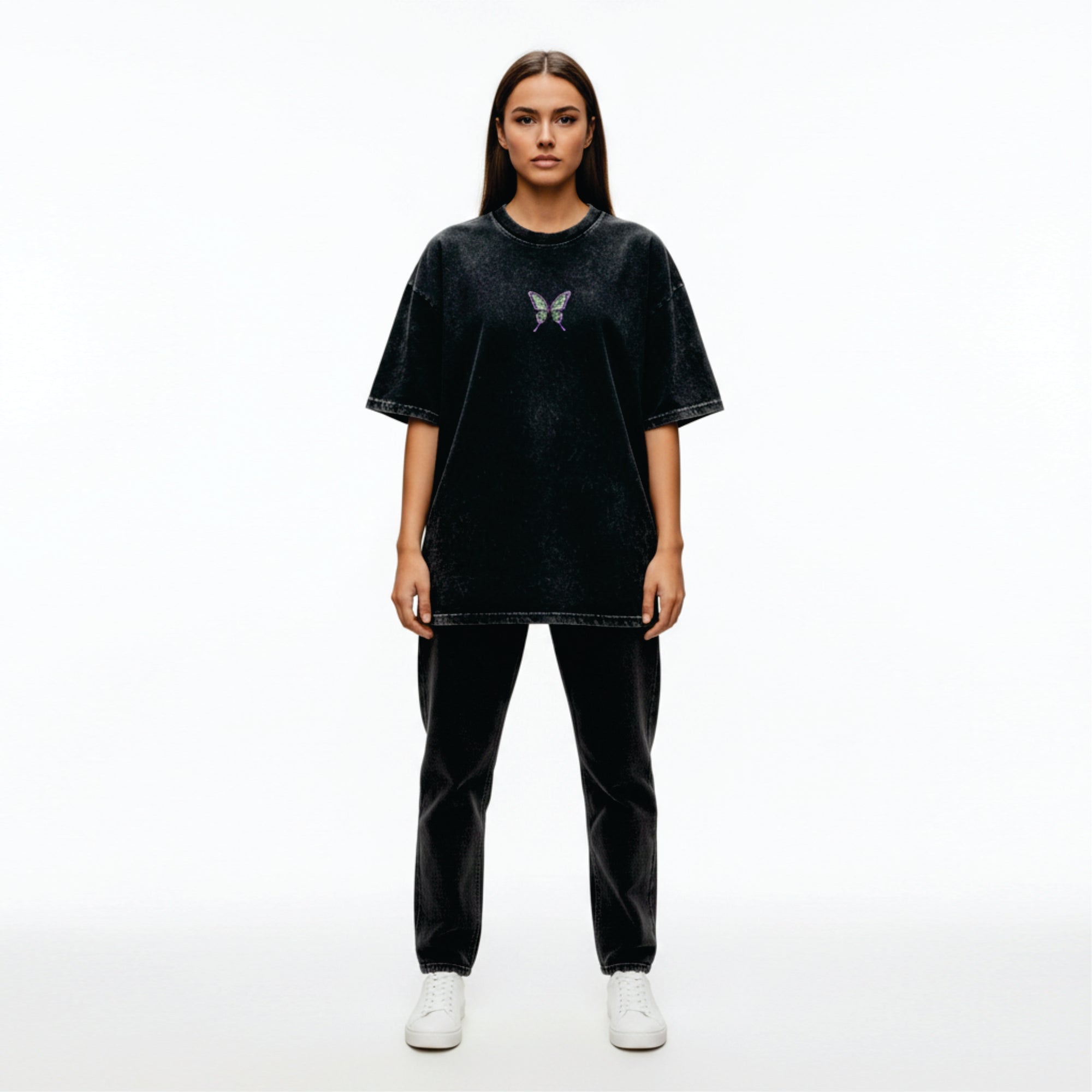 SHINOBO KOCHO / OVERSIZED ACIDWASHED T-SHIRT