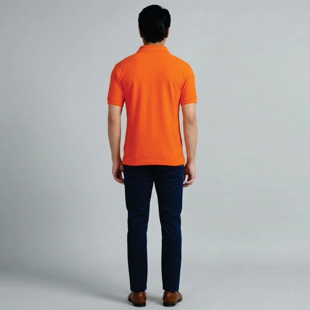 ORANGE POLO T SHIRT