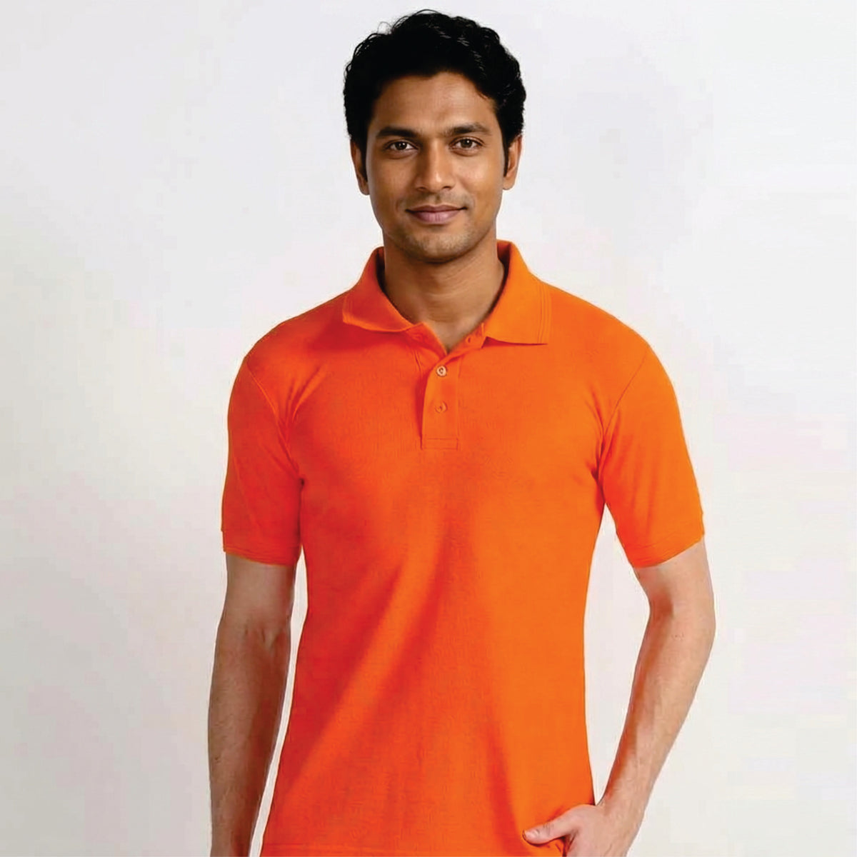 ORANGE POLO T SHIRT
