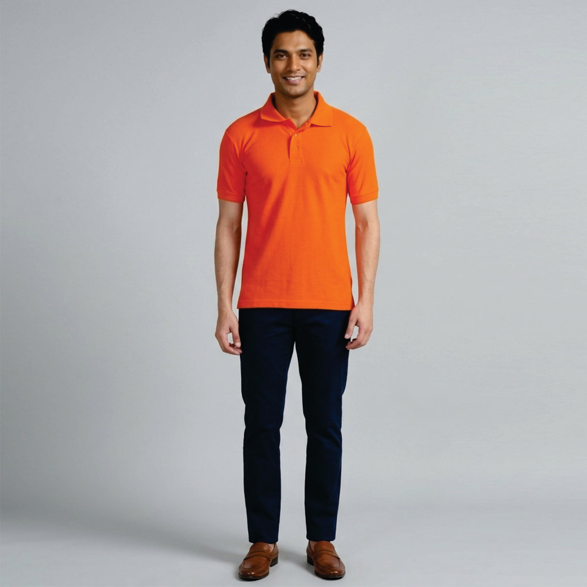 ORANGE POLO T SHIRT