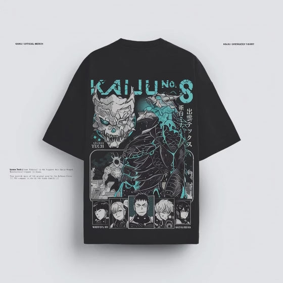KAIJU / BLACK OVERSIZED T-SHIRT