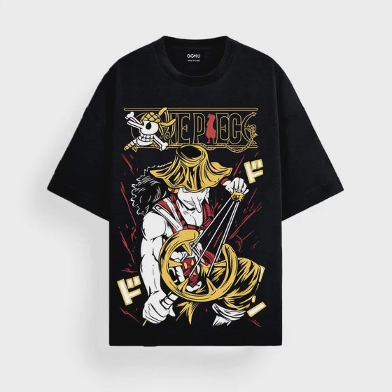 USOPP / OVERSIZED BLACK T-SHIRT