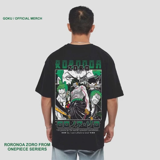 RORONA ZORO / BLACK OVERSIZED T-SHIRT