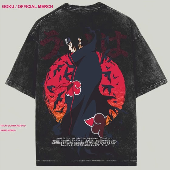 NARUTO / ACIDWASHED OVERSIZED T-SHIRT