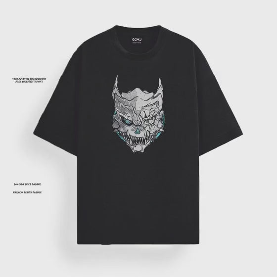 KAIJU / BLACK OVERSIZED T-SHIRT