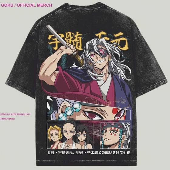 UZUI / OVERSIZED ACIDWASHED  T-SHIRT
