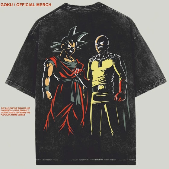 GOKU / DRAGON BALL / OVERSIZED ACIDWASHED T-SHIRT